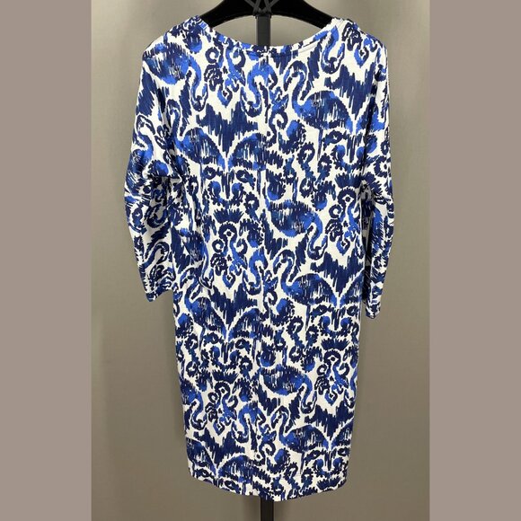 Lilly Pulitzer Dress Womens XS blue flamingo tropical preppy colorful casual - Picture 7 of 9
